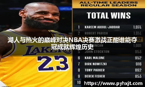 湖人与热火的巅峰对决NBA决赛激战正酣谁能夺冠成就辉煌历史